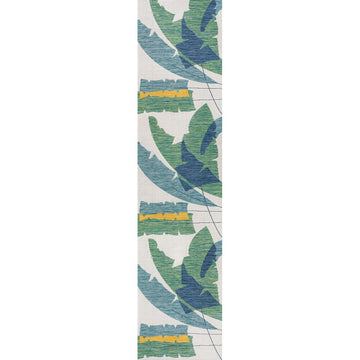 Shelby Coastal Vintage Abstract Palm Leaf Indoor/Outdoor Area Rug